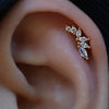 1PC Dainty Cubic Zirconia Flat Back Cartilage Earrings Helix Tragus Standard Lobe Flat Multiple Piercing Earring Women's Jewelry - Image 4