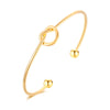 Round Circular Open Knot Cuff Bangle Bracelets For Women Elegant GoldColor Jewelry Noeud Armband Pulseiras - Image 19