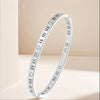 Roman Numeral Stainless Steel Bangle for Women Men Gold Color Bracelet Jewelry Accessories Gifts - Image 4