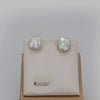 7-8mm Baroque Freshwater Pearl Earrings Silver Keshi Pearl Stud Earrings for Women Jewelry Gift - Image 4