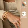 Stackable Gold Bracelets Bangles for Women Girls Gold Plated Cubic Zirconia Tennis Bracelet Stainless Steel Jewelry Gifts - Image 5