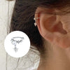 No Pierced Ear Cuff Earrings silver Color Star Sparkling Pearl Clip Earrings for Women Ear Bone Fake Cartilage Jewelry - Image 4