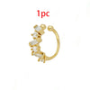 Small Hoop and Stud Earrings with Charm and Chain Styles - Image 47