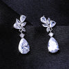 Elegant Water Drop Zircon Non Pierced Clip on Earrings for Women Stud Earrings Wedding Party Jewelry Gift - Image 2