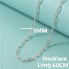 Silver Paperclip Necklace, Women's Paperclip Clavicle Necklace Birthday Party Jewelry - Image 12