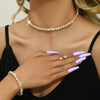 Simple Wave Style Jewelry Sets for Women Chocker Necklace Earrings Bridal Wedding Party Jewelry Sets - Image 15