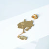 Creative Cat Fishing Design Metal Enamel Brooch Cartoon Cute Animal Badge Pin Friend Gift Jewelry Accessories - Image 3