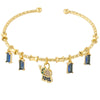 Candy Color Charm Bracelet with Adjustable Open Bangle - Image 27