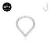 316L Medical Stainless Steel Drop Nose Ring Punk Earrings Men's And Women's Piercing Jewelry Love Heart Septum Ring - Image 3