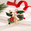 Christmas Jewelry Sweet Alloy Enamel Rhinestone Christmas Bells Brooch Pin For Women Clothing Accessories - Image 7