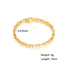 Punk Paperclip Bracelets for Women Men Oval Chains Cable Chain Bangle Stainless Steel Wrist Jewelry - Image 11