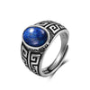 Vintage Silver Golden Obsidian Rings Retro Silver Oval 8 10MM Black Rings Tiger Eye's Tail Rings For Men - Image 25