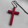 Wooden Cross Pendant Necklace with Alloy Chain and 71 cm Length - Image 9
