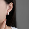 White Pink Enamel Tulip Floral Tea Cup Hoops Earrings for Women Spring Summer Gold Plated Jewelry Accessories - Image 6