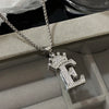26 Letters A-Z Zircon Crown Pendant Necklace for Women Men Punk Initial Alphabet Necklaces Hip Hop Choker Chain Jewelry - Image 8