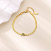 Zircon Birthstone Heart Bracelets For Women Gold Color Stainless Steel Heart Bracelet Wedding Birthday Jewelry Gift - Image 5