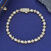 Party Wedding Unique and Dazzling Women's Brass Jewelry Sparkling Zircon Star Tennis Bracelet Birthday Gift - Image 1