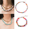 Bohemian Stone Bead Choker Necklace Handmade Irregular Gravel Stone Necklace Ladies Jewelry Collar Party Gift - Image 1