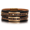 Colorful Square Leather Bracelet for Women Men Boho Metal Tube Multilayer Wrap Wide Bracelets Charm Party Jewelry - Image 9