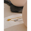 Simple Stainless Steel Metal Square Hammer Pendant Necklace Gold Silver Color Pvd Plated Collar Jewelry - Image 4