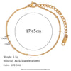 Blade Chain Figaro Chain Twists Chain Bracelet Gold Plated 316L Stainless Steel Jewelry Women's Hand Bracelets - Image 10