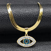 Vintage Crystal Evil Demon Eye Choker Necklaces for Women Stainless Steel Gold Plated Necklaces Jewelry Collares - Image 14