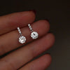 Silver Needle Simple Zircon Crystal Gold Silver Plated Earrings Jewelry Gift Butterfly Flower Girls Earrings - Image 1