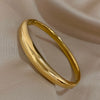 Chunky Stainless Steel Cuff Bangle with 6.2 cm Diameter - Image 4