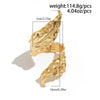 Ingemark Gold Color Metal Leaves Cuff Bangles for WomenExaggerated Punk Geometric Wrap Bangle Party Grunge Men Jewelry - Image 4