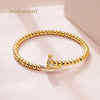 Classic Round Beads Nail Bracelets Wristband Bangles Jewelry Zirconia Bracelets Nail For Women Accessories - Image 5