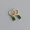Small Hoop and Stud Earrings with Charm and Chain Styles - Image 33