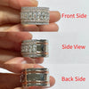 Two-Tone Wide Rings for Women Full Brilliant Cubic Zirconia Superb Party Jewelry Chic Accessories - Image 4