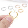 Twisted Small Round Hoop Earrings For Women/Men Stainless Steel Ear Buckle Chic Simple Ear Jewelry - Image 2