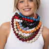 Retro Colorful Acrylic Big Round Beads Choker Boho Handmade Knot Rope Necklaces for Women Man Statement Jewelry Gift - Image 1