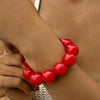 Colorful Big Bead Bracelets for Women Personality Punk Resin Holiday Jewelry Accessories Gift - Image 7