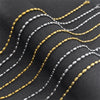 Stainless Steel Aesthetic Rice Bead Chain Necklace for Women Men Silver/Gold Color Choker Jewelry Marking Accessories Joyas - Image 1