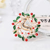 Christmas Brooch Pin Deer Rabbit Bow Pine Cone Wreath Bell Design Accessory for Men And Women Holiday Gift - Image 4