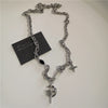 Punk Rock Black Heart Cross Pendant Chain Necklace For Men Women Cool Hip Hop Street Vintage 90s Y2K Grunge Goth Accessories - Image 4