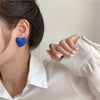 Koean Candy Color Acrylic Love Eardrop Simple Design Geometric Heart Party Jewelry Earrings Ear Studs All-match EarStuds - Image 11