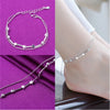 Silver Color Stamp Anklets For Women Foot Leg Chain Link Bracelet Double Layers Beach Accessories Jewelry - Image 25