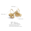 Exclusive Design Stainless Steel Metal Flower Big Hoop Earrings Personality Eye-catching Jewelry - Image 11