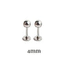 1Pair Titanium Steel 20G Flat Back Stud Earring Ball Screws Studs Ear Bone Nail Lip Tongue Piercing Body Jewelry for Women Men - Image 18