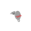 10pcs Stainless Steel Gold Silver Round Disc Earring Post W Loop Hammered Plate Earrings Base For Hypo-Allergenic Earring Making - Image 12
