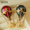 Skeds Middle Design Baroque Enamel Balloon Alloy Vintage Pin Brooch For Women Elegant Classic Palace Badges Accessories - Image 1
