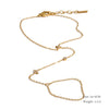Stainless Steel Zircon Beads Back of Hand Chain Finger Bracelet Chic Sexy Jewelry Gift - Image 16