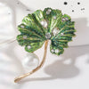Enamel Ginkgo Biloba Brooches for Women Unisex Botanical Pins 2-color Available Office Party Gifts Accessories - Image 4