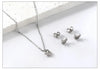 Necklaces Jewelry Sets For Women Girls Stainless Steel Pendant Necklaces And Earrings 2 Pieces Sets Wedding Party Jewelry Gifts - Image 44