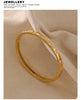 Stylish Cubic Zirconia Stainless Steel Wrist Bangle Bracelet Gold Plated Jewelry for Women Charm - Image 18
