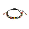 Handmade Colorful Ceramic Bracelet Coffee Cord Adjustable Bohemian Artistic Jewelry 1151 - Image 8