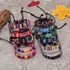 12Pcs Nepal Ethnic Colorful Bracelet Set For Women Bohemia Fabric Braided Rope Wristbands Men Bangle Summer Jewelry - Image 8
